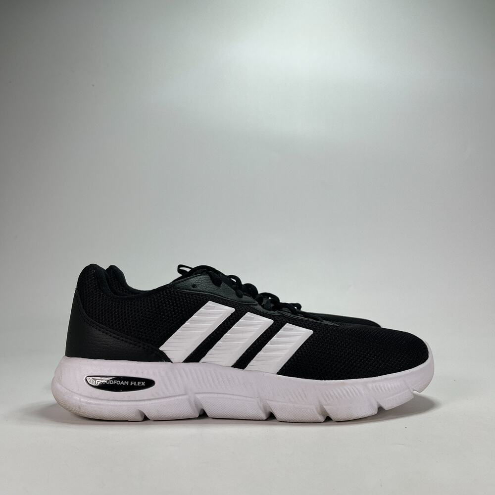 Adidas Cloudfoam Flex Black White Running Shoes Sneakers HQ4960 Women's Size 9